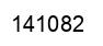 Number 141082 black image