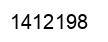 Number 1412198 black image