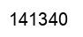 Number 141340 black image