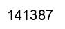 Number 141387 black image