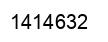 Number 1414632 black image