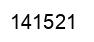 Number 141521 black image