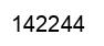 Number 142244 black image