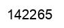 Number 142265 black image