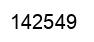 Number 142549 black image