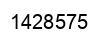 Number 1428575 black image