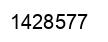 Número 1428577 imagen negro
