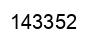 Number 143352 black image