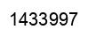 Number 1433997 black image
