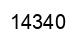 Number 14340 black image