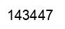 Number 143447 black image