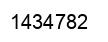 Number 1434782 black image