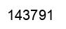 Number 143791 black image
