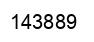 Number 143889 black image