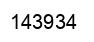 Number 143934 black image