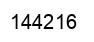 Number 144216 black image