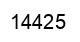 Number 14425 black image