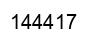 Number 144417 black image