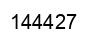Number 144427 black image
