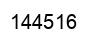 Number 144516 black image