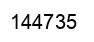 Number 144735 black image