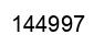 Number 144997 black image