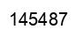 Number 145487 black image