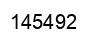 Number 145492 black image