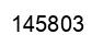 Number 145803 black image