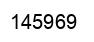 Number 145969 black image