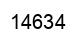 Number 14634 black image