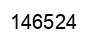 Number 146524 black image