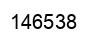 Number 146538 black image