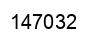 Number 147032 black image