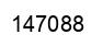 Number 147088 black image