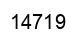 Number 14719 black image