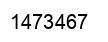 Number 1473467 black image