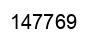 Number 147769 black image