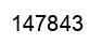 Number 147843 black image