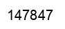 Number 147847 black image