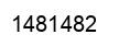 Number 1481482 black image