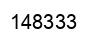 Number 148333 black image