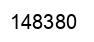 Number 148380 black image