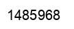 Number 1485968 black image