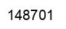 Number 148701 black image