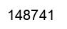 Number 148741 black image