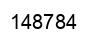 Number 148784 black image
