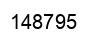 Number 148795 black image
