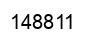 Number 148811 black image