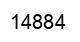 Number 14884 black image
